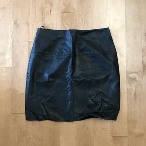Misguided leather skirt